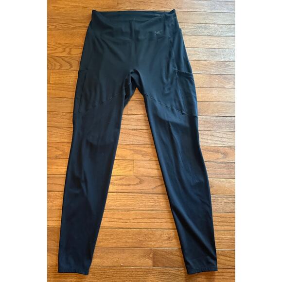 Arc'teryx Women's base layer leggings Black Large with side pockets - Picture 10 of 10